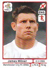 James Milner England samolepka EURO 2012 #504